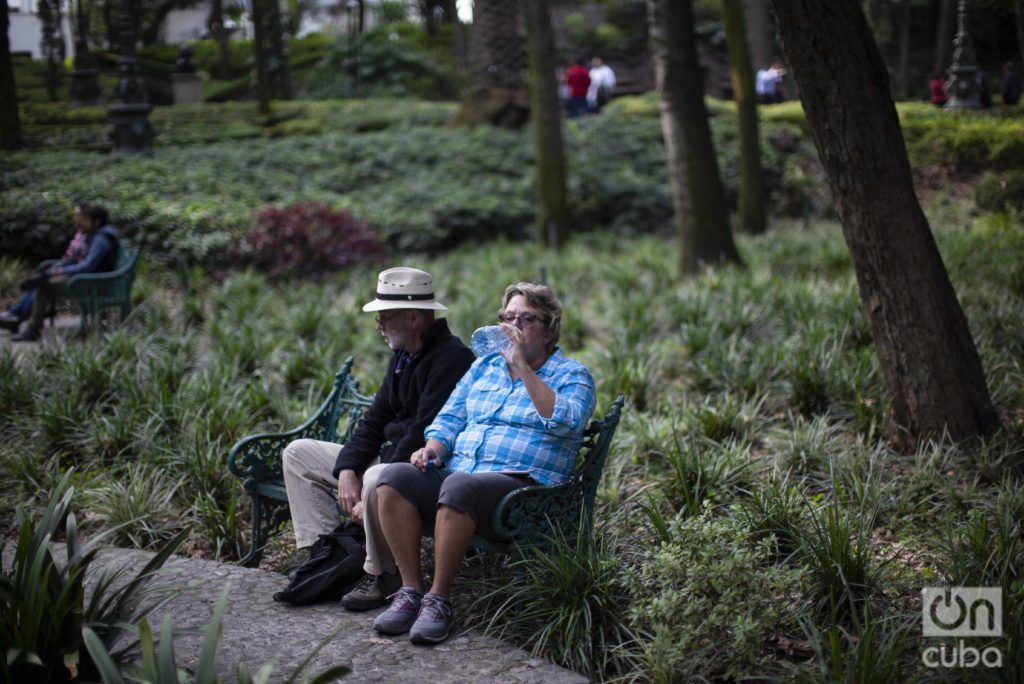 Turistas en Los Pinos, CDMX. Foto: Alejandro Saldívar.