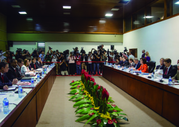 Round of official Cuba-U.S. talks. Havana, Jan. 23, 2015