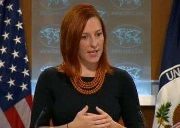 Jen Psaki, vocera del Departamento de Estado norteamericano