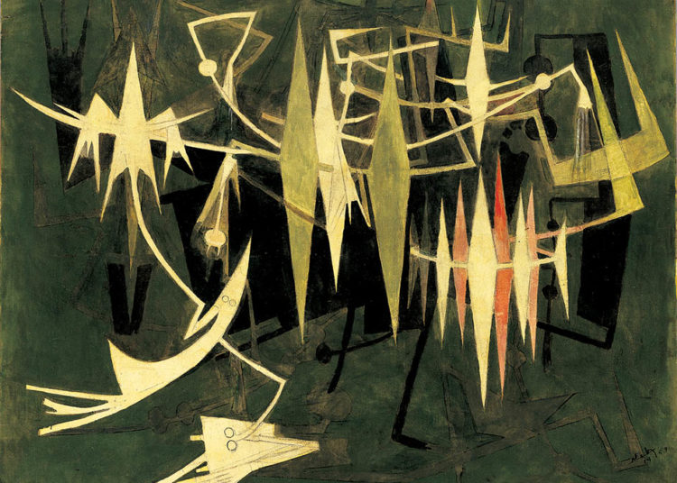 À la fin de la nuit [Le Lever du jour], 1969. Oil on canvas. Private Collection