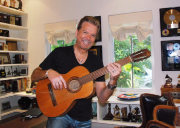 Willy Chirino in his office. Photo: Sarabanda Productions