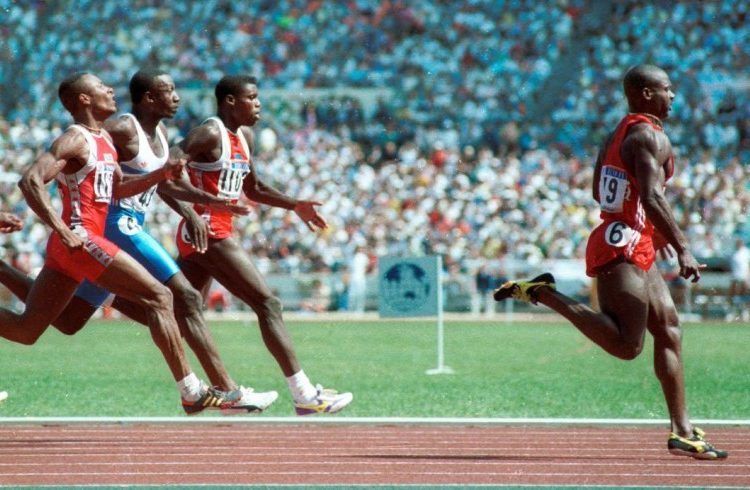 The Canadian Ben Johnson, known for his disqualification for doping after winning the final of the 100 meters at the 1988 Olympics in Seoul.