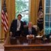 Standing by President Trump in the Oval Office. Photo: Taken from Anthony Scaramucci’s FB.