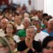 Dozens of persons attend a mass held on Tuesday May 22, 2018 in the city of Holguín’s Cathedral to pay homage to the persons who died in last Friday’s plane crash in Havana. Photo: Alejandro Ernesto / EFE.