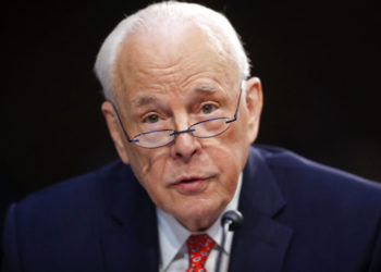 John Dean, who was White House Counsel to President Richard Nixon, during the Senate Committee on the Judiciary hearing. For months now, the presidency’s scandals are bringing echoes of Watergate, the scandal that brought down Nixon’s presidency. Photo: Pablo Martinez Monsivais / AP.