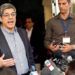 The director for the United States in the Cuban Foreign Ministry, Carlos Fernández de Cosio, speaking to the press on Wednesday, December 12, 2018, outside the Institute of International Relations (ISRI) of Havana. Photo: Ernesto Mastrascusa / EFE.