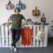 The co-founder of the fashion brand "Clandestina," Spaniard Leire Fernández, poses for EFE on Wednesday, June 5, 2019 in its "pop-up" (ephemeral) store in the neighborhood of Brooklyn, in New York. Photo: Miguel Rajmil / EFE.