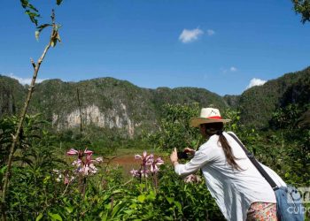 Tourist in Viñales Valley. Photo: Otmaro Rodríguez.