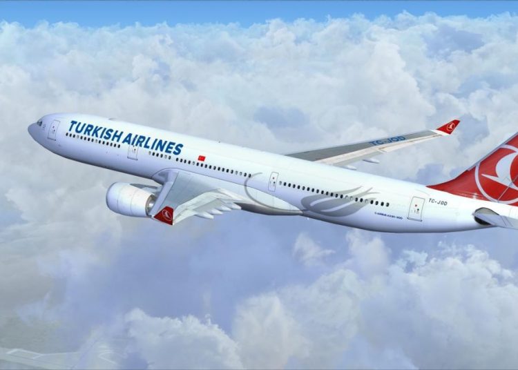 Turkish Airlines airplane. Photo: Informe Aéreo.