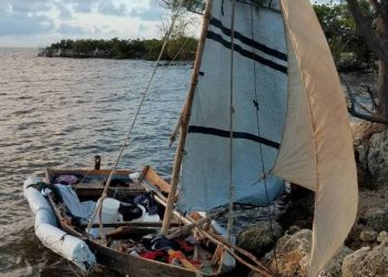 Cuban migrants’ raft found in the Florida Keys on November 7, 2019. Photo: Office of the U.S. Customs and Border Protection / the Nuevo Herald.