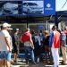 Several people line up for the purchase of second-hand cars in Havana, whose sale in freely convertible currency by the Cuban government began on Tuesday, February 25, 2020. Photo: Ernesto Mastrascusa / EFE.