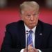 President Donald Trump listens during an event at the White House, Tuesday, July 7, 2020, in Washington. Photo: Alex Brandon/AP.