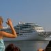 Entry of the first cruise ship to Havana after the reestablishment of diplomatic relations between Cuba and the United States. May 2, 2016. Photo: Ismario Rodríguez