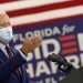 Former Vice President Joe Biden, Democratic presidential candidate, speaks in Miami on Monday, October 5, 2020. Photo: Andrew Harnik/AP.