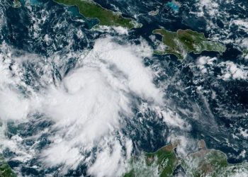 Satellite image of Tropical Storm Delta. Photo: nhc.noaa.gov