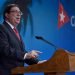 Cuban Foreign Minister Bruno Rodríguez, during a press conference at the headquarters of the Foreign Ministry in Havana. Photo: Otmaro Rodríguez/Archive.