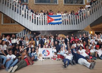 Archive photo of Cuban emigrants in Europe during a three-day meeting in Brussels in 2018. Photo: @SoberonGuzman/Twitter/Archive.