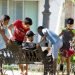 Children in a park in Havana, during the outbreak of COVID-19 in January 2021. Photo: Otmaro Rodríguez.