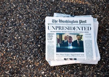 Front page of the Washington Post the day Trump left the White House. | Archive