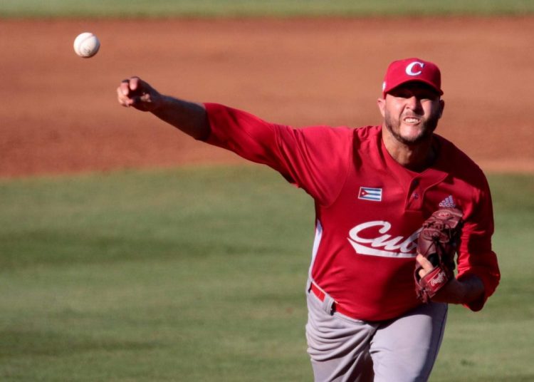 Lázaro Blanco from Granma, Cuba’s main pitching ace. Photo: CNC/Archive.