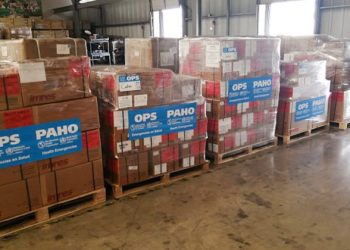 Donation from the Pan American Health Organization (PAHO) to Cuba, to face COVID-19. Photo: @opscuba/Twitter.