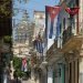 Cuban flags fly on Chacón Street in Havana, Cuba. Photo: Otmaro Rodríguez (Archive).