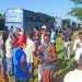 A group of Haitian migrants stranded in Cuba waits to board the buses that will take them to the port of Santiago de Cuba, to return to their country. Photo; granma.cu