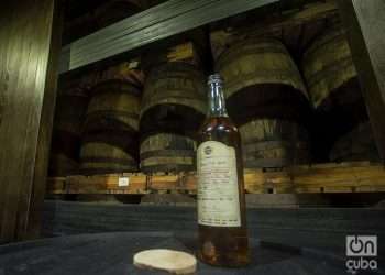 Don Navarro aging warehouse, of the Havana Club brand, in the San José Rum Factory. Photo: Otmaro Rodriguez.