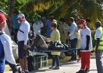 A Haitian migrant treated in Cuba (June 2022). Photo: Javier Sifonte/Facebook.