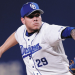 Cuban pitcher Yariel Rodríguez, one of those who renewed his contract with the Chunichi Dragons. Photo: Jit.