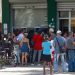 Several people line up at a bank’s ATM in Havana (Cuba). EFE/Yander Zamora (10/12/2023).