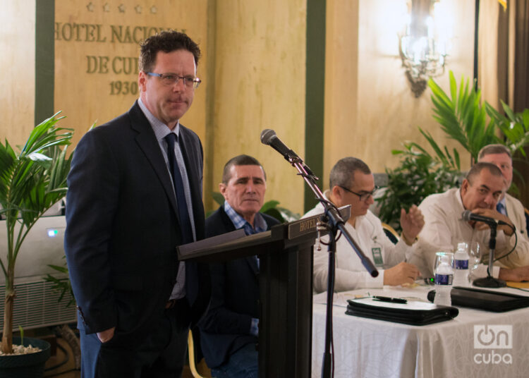 Paul Johnson, during the V US-Cuba Agricultural Conference. Photo: Otmaro Rodríguez.