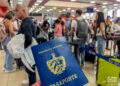 Cuban passport at the José Martí airport in Havana