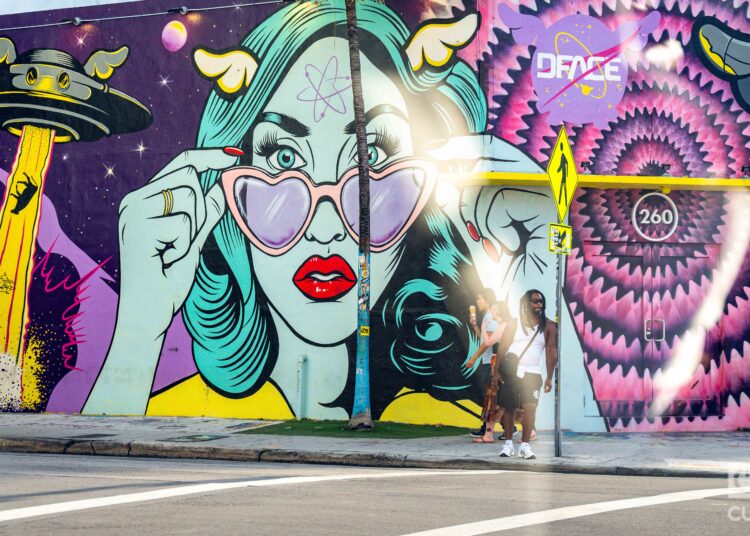 A Pop Art mural in Wynwood.