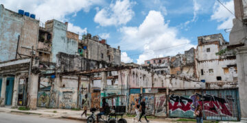 Street and buildings in Havana