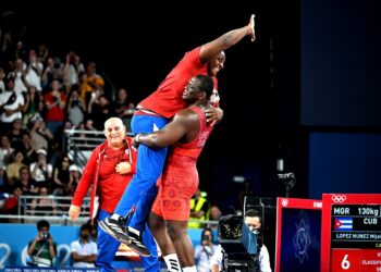 Cuban Mijaín López at the Olympic Games