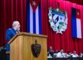 Cuban Prime Minister Manuel Marrero speaks at the National Assembly of People’s Power, on July 17, 2024. Photo: @PresidenciaCuba/X.