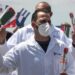 Cuban doctors who collaborated in Mexico. Photo: Prensa Latina / Archive.