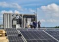 One of the new photovoltaic solar parks being installed in Cuba. Photo: Taken from the Facebook profile of the Electricity Conglomerate (UNE).