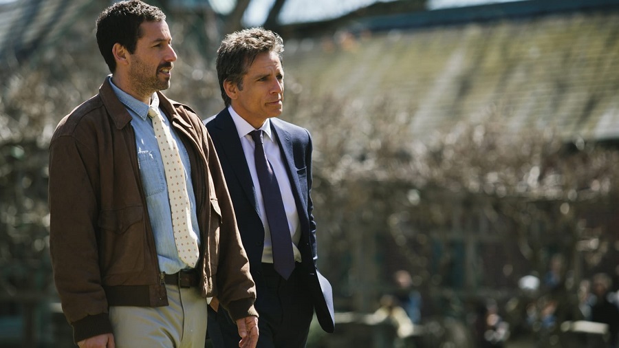 Adam Sandler y Ben Stiller en "The Meyerowitz Stories". Foto: Daily Beast.