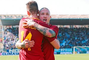 La Roma derrotó sorpresivamente a Barcelona y estará en semifinales. Foto: Elisabetta Baracchi / ANSA vía AP.