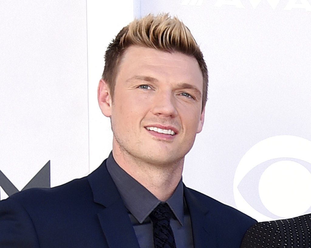 Nick Carter llega a la 52da entrega anual de los premios de la Academia de la Música Country en Las Vegas, abril de 2017. Foto: Jordan Strauss / Invision / AP. 