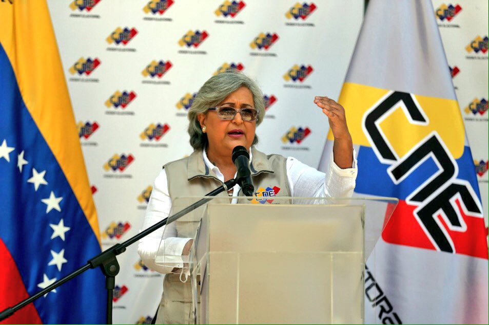 Tibisay Lucena, presidenta del Consejo Nacional Electoral. Foto: El Universal. 