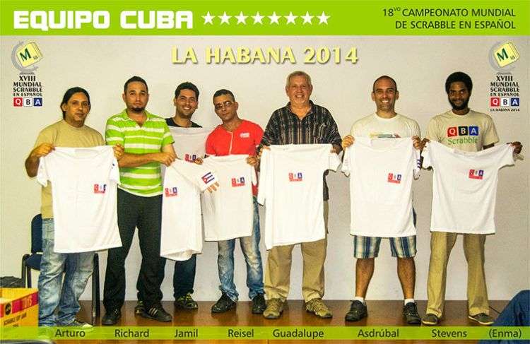 Equipo cubano en el XVIII Mundial de Scrabble en Español