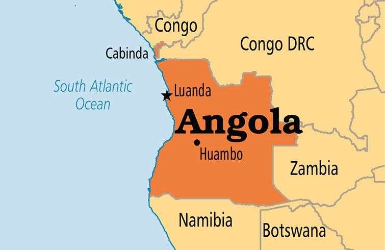 Mapa de Angola