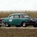 Carrera de exhibición en 200 metros entre El misil del Cerro y el auto de Cordoví / Foto: Cortesía del autor