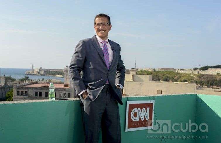 Richard Quest durante la grabación de su programa en La Habana / Fotos: Alain L.Gutierrez Almeida;