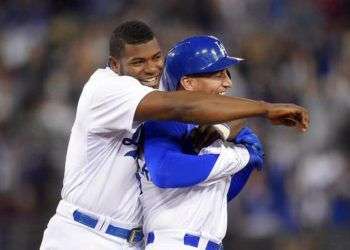 Yasiel Puig y Alexander Guerrero