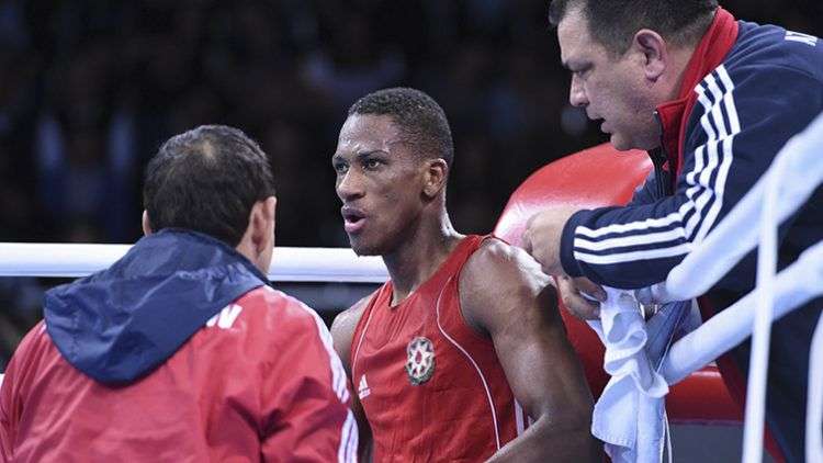 Lorenzo Sotomayor, boxeador cubanoazerí. Foto: página oficial Juego Europeos