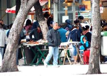 El Vedado, La Habana, en un día “invernal” para los cubanos. Foto: José Rubiera.